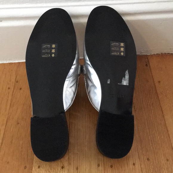 TopShop Loafer Mule in Silver size 36 - Picture 5 of 5
